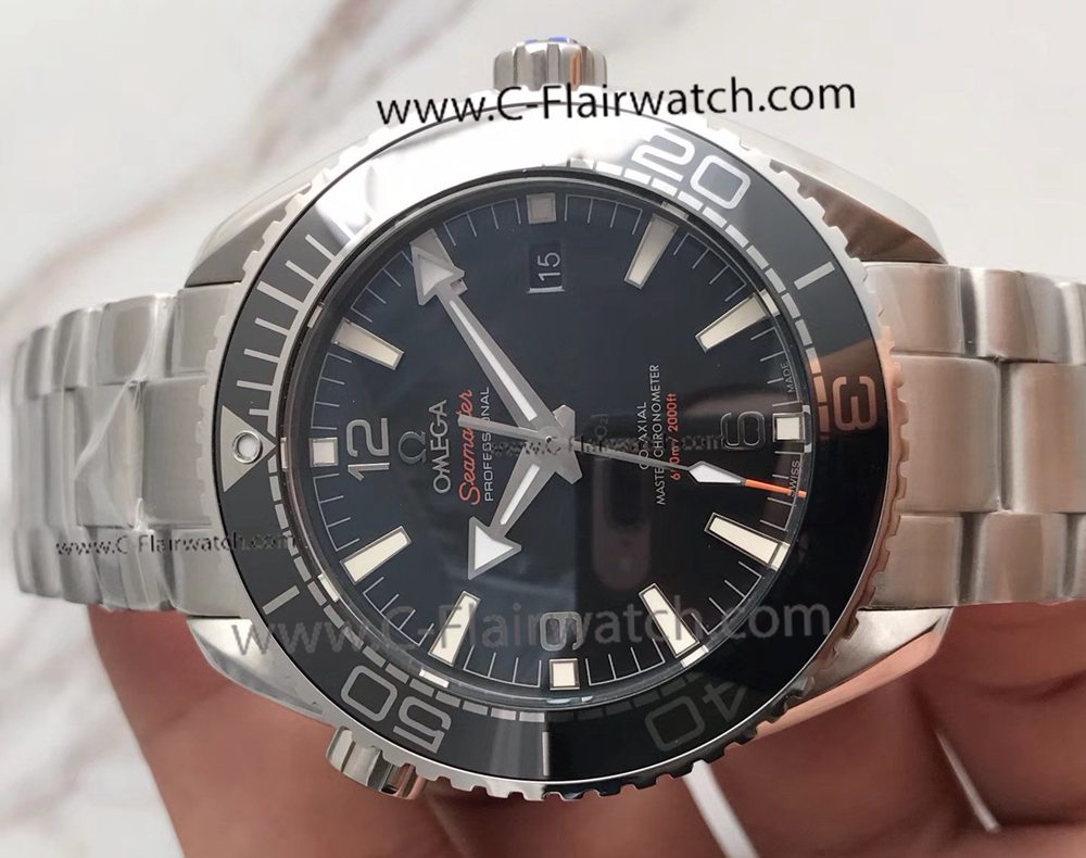 Swiss Clone Omega Seamaster Co-Axial 8900 Watch / Black Ceramic